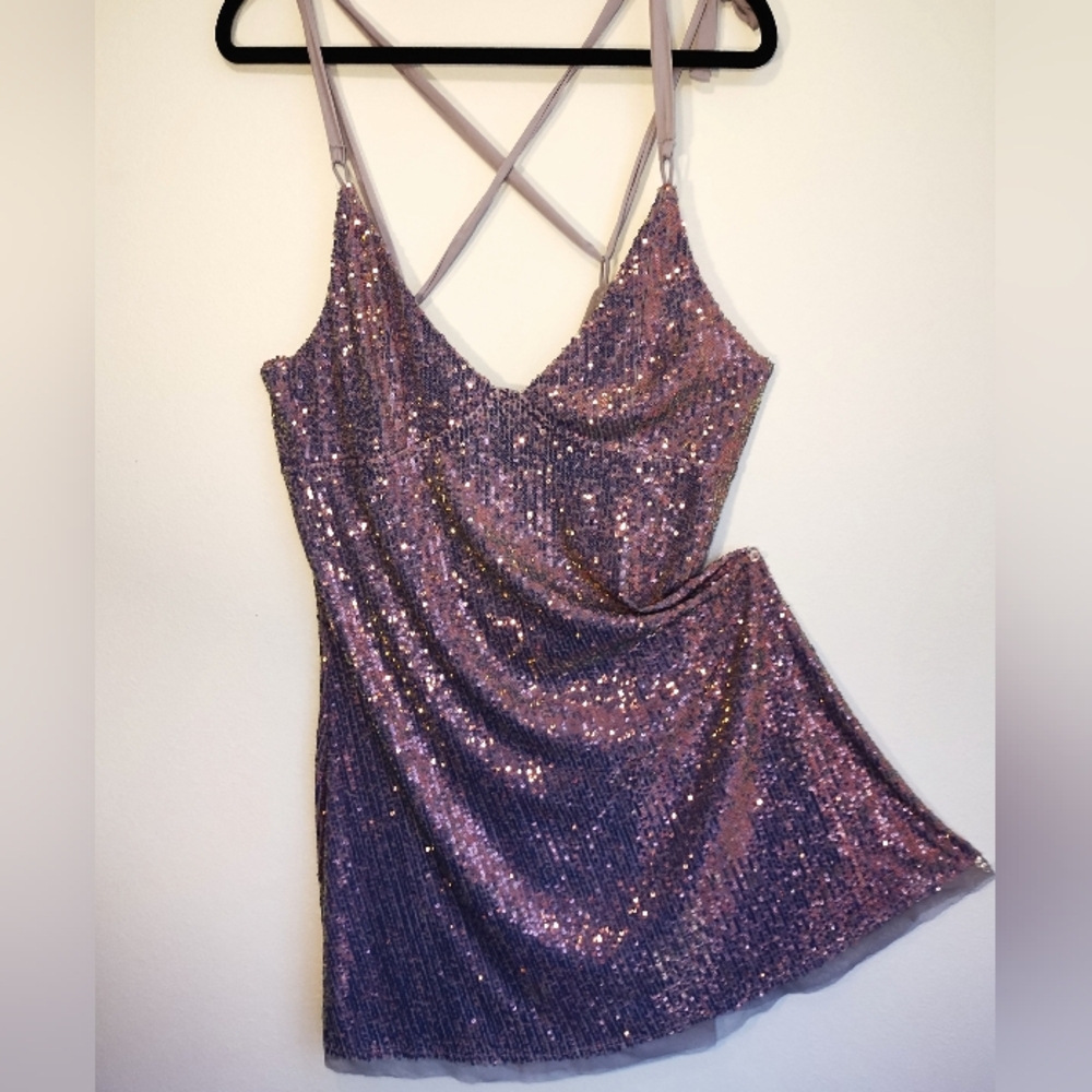COPY - Free People Gold Rush Iridescent Lilac